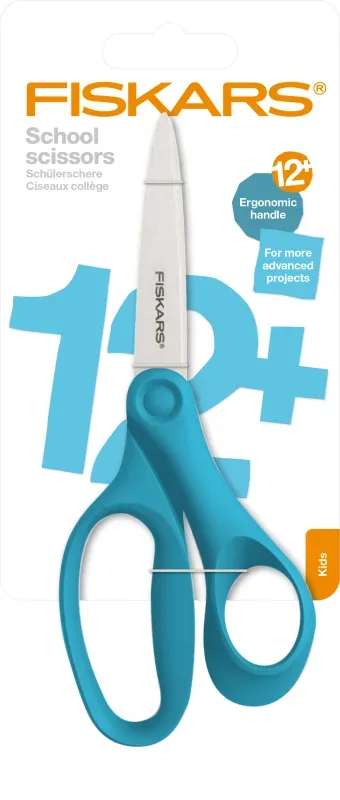 FISKARS Schulschere 18cm 1067855 t&uuml;rkis, Rechtsh&auml;nder