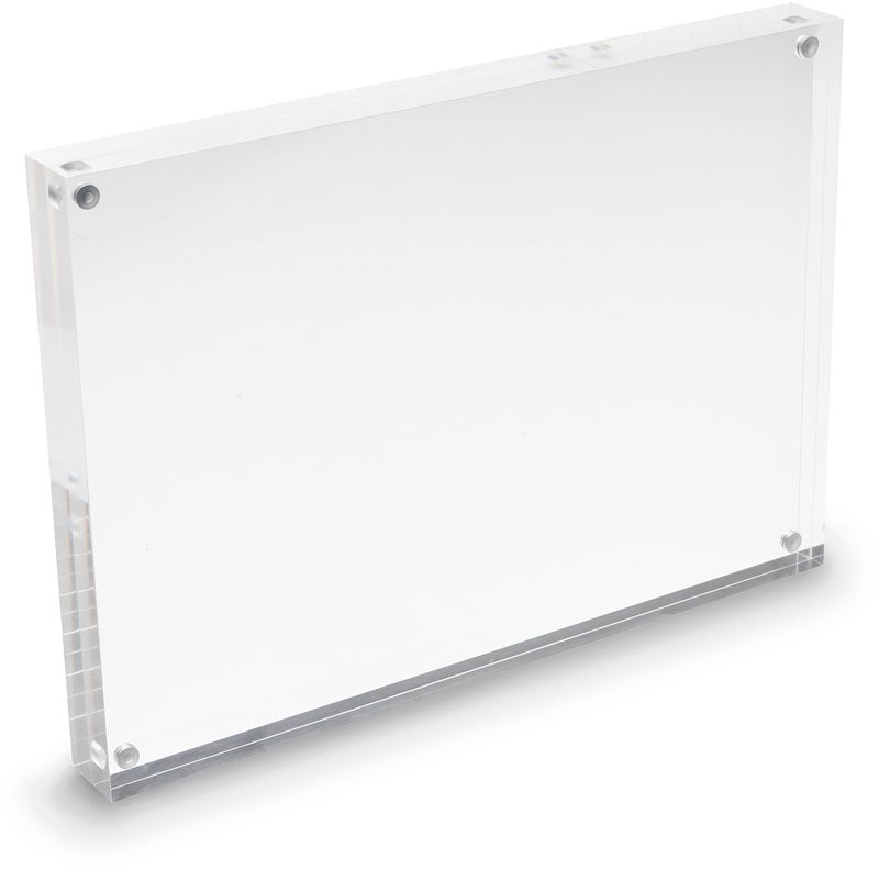 DEFLECTO Magnet. Acrylblock A4 MCHA41130 transparent 2x15mm