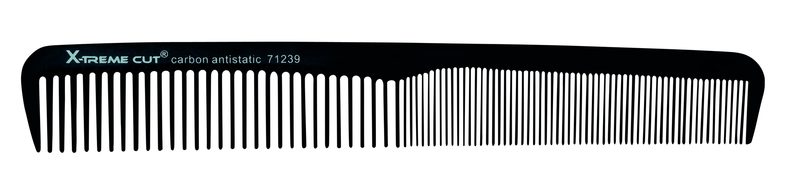 X-Treme Cut Carbon Haarschneidekamm mittel-fein 17.8 cm