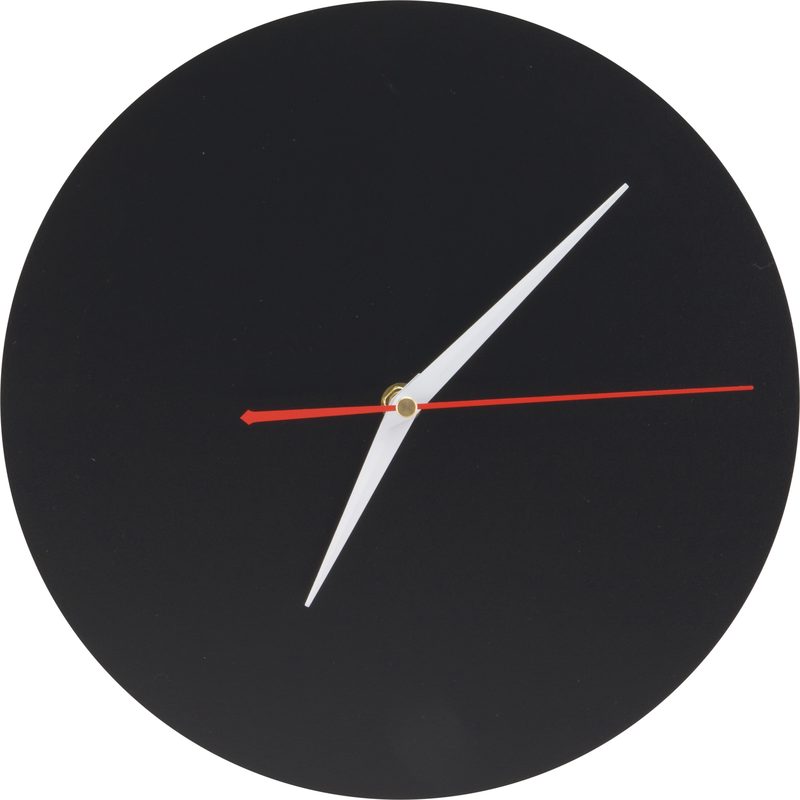 SECURIT Wanduhr SILHOUETTE FB-CLOCK schwarz, chalkboard