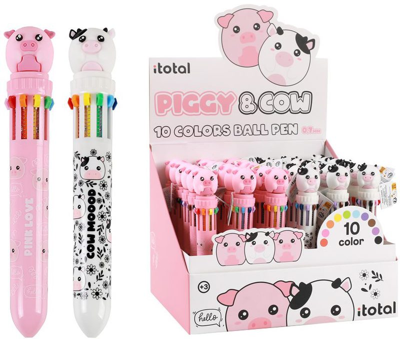 ROOST Multicolorstift Sau & Kuh XL2370G 10 Farben