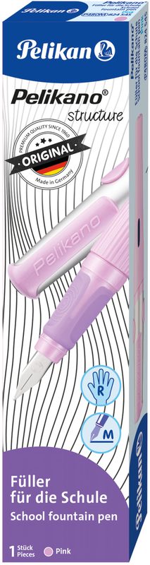 PELIKAN F&uuml;llhalter Structure M 824545 pink, Rechtsh&auml;nder