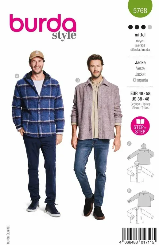 Burda Schnittmuster, Jacke Preisgruppe 5