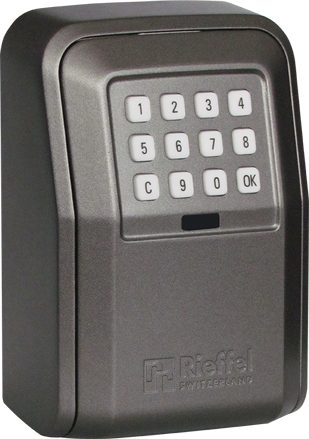 RIEFFEL SWITZERLAND Schl&uuml;sseldepot 10.5x14.5x55cm KSBELOXLAPP mit Elektronikschloss, App