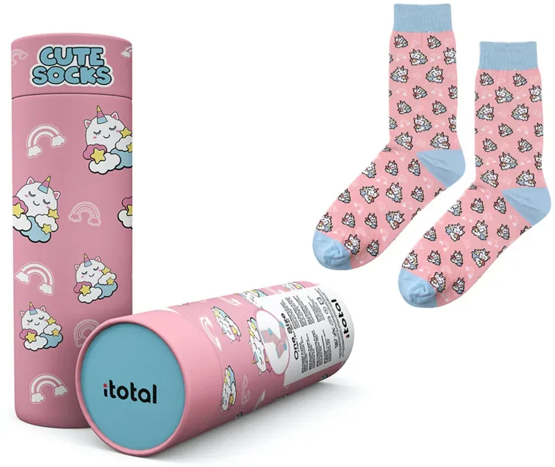 I-TOTAL Socken, Unicorn XL2821 rosa