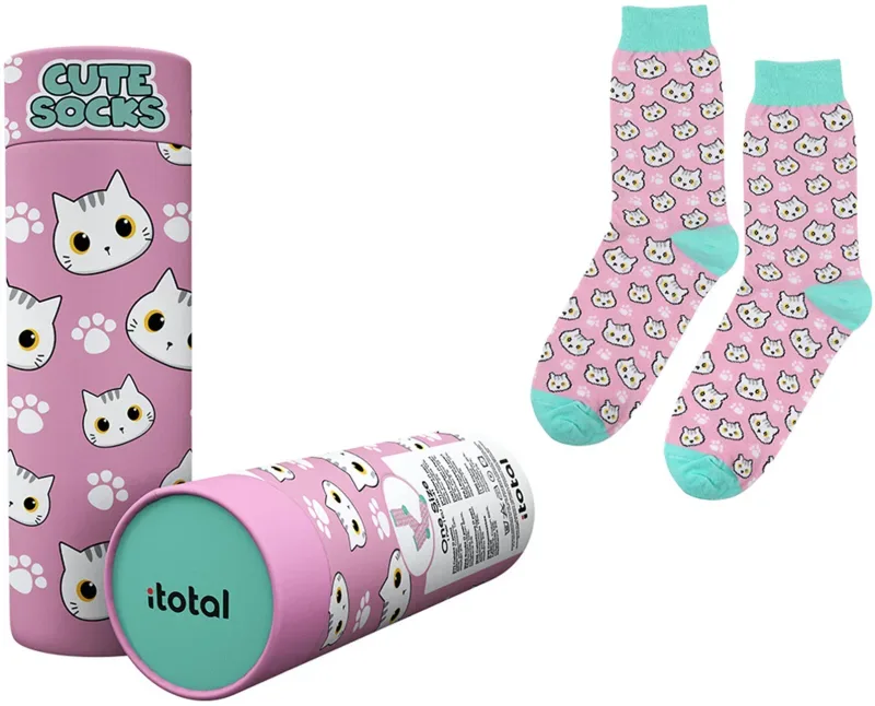 I-TOTAL Socken, White Cat XL2824 rosa