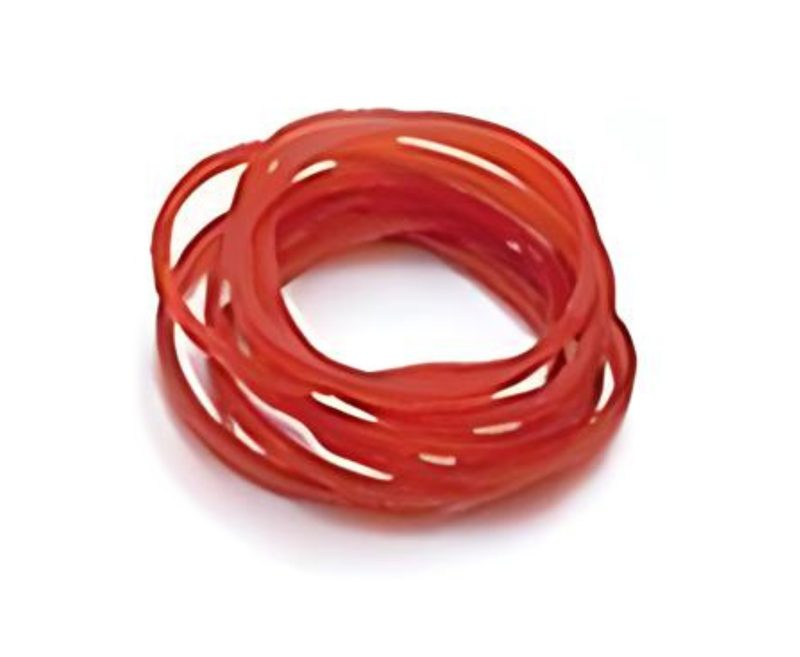 Cosmetics Gummiringe 3 cm&Oslash; rot 250 Stk.