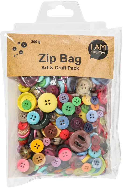 I AM CREATIVE Kn&ouml;pfe Set 200g 4010.12 assortiert