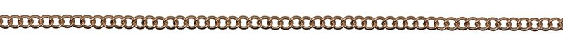 Rico Gliederkette fein, ros&eacute;gold, 2.3 mm, 1 m