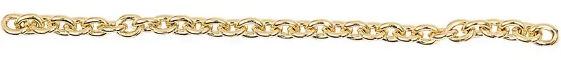Rico Gliederkette Gold, 3 - 4 mm x 100 cm
