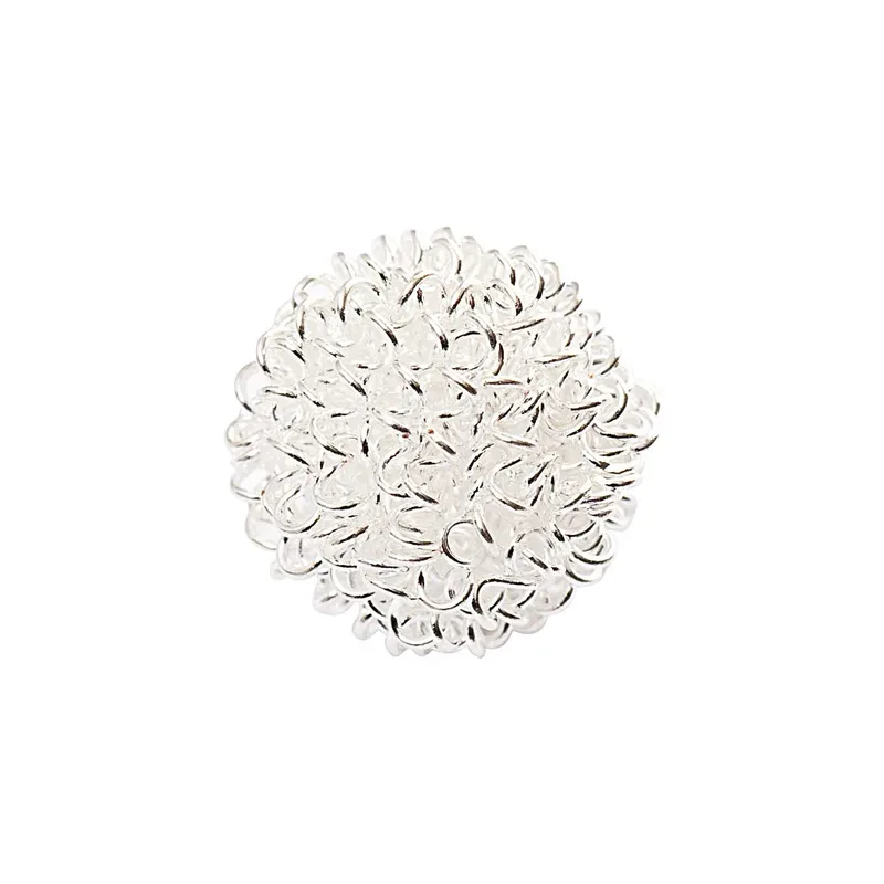 Rico Kugel mit &Ouml;sen, silber, 17 mm, 3 Stk.