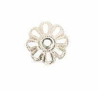 Rico Perlkappe Silber, 6mm, Sortiment 3