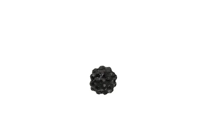 Rico Strasskugel schwarz, D 12mm, 6 Stk.