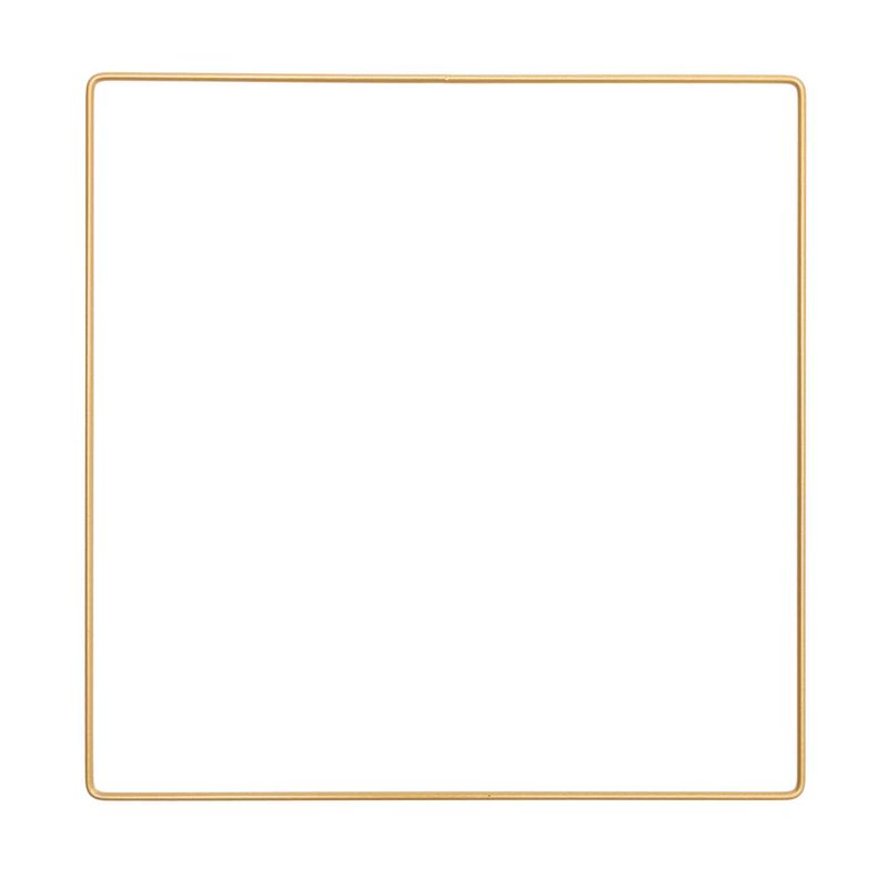 Rico Metallring Quadrat, gold, 25 cm