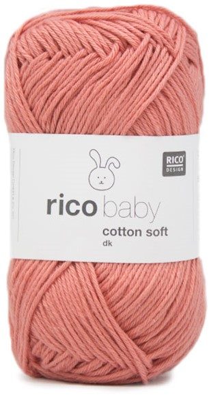 Rico Baby Cotton Soft DK, Lachs, 50 g, 125 m, 50 % CO, 50 % PAN