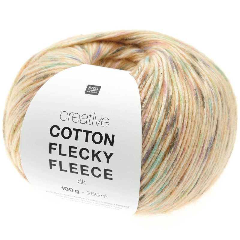 Rico Creative Cotton Flecky Fleece dk orange, 100 g, 250 m, 75 % CO, 13 % PC, 12 % WO