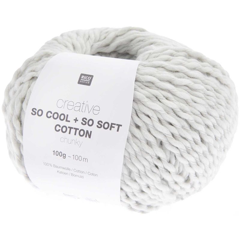 Rico Creative So Cool + So Soft Cotton chunky, silbergrau, 100 g, 100 m, 100 % CO