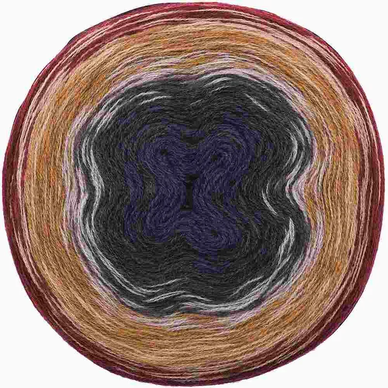 Rico Creative Wool D&eacute;grad&eacute; Super 6, rot-blau, 200 g, 800 m, 70 % PAN, 30 % WV