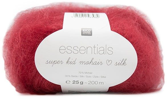 Rico Essentials Super Kid Mohair Loves Silk, lehmrot, 25 g, 200 m, 70 % WM, 30 % SE