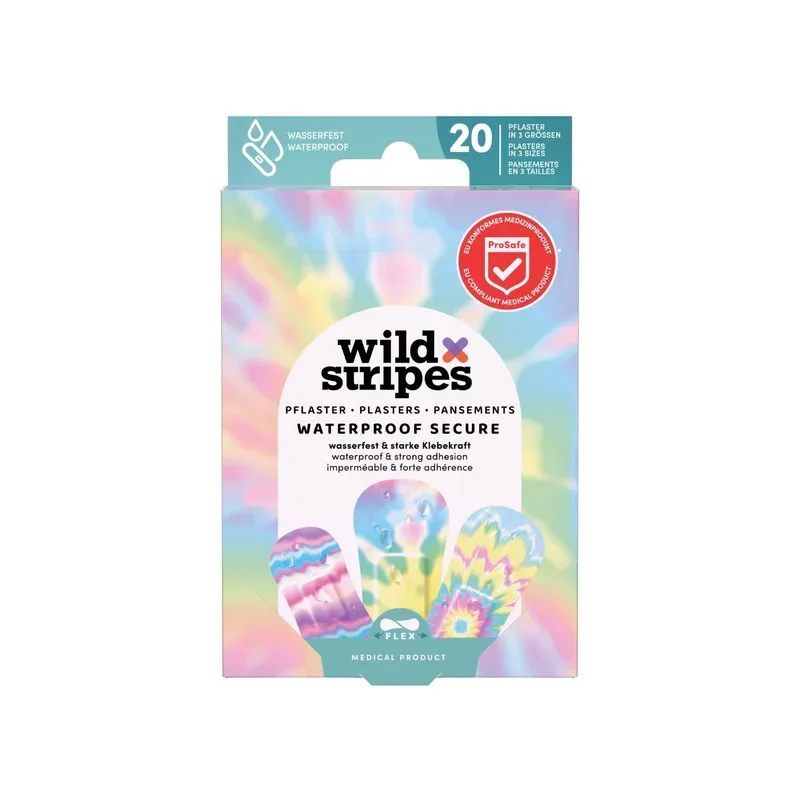 Wild Stripes - Waterproof Secure Rainbow, 20Stück