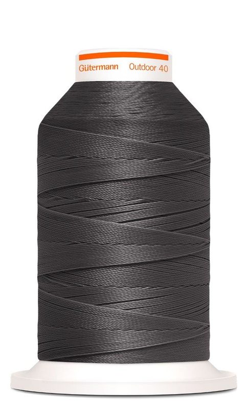 G&uuml;termann N&auml;hfaden Outdoor 40, dunkelgrau, Spule 400 m, Nr. 40, 100 % PES