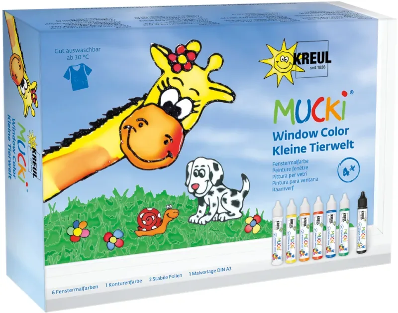KREUL Fenstermalfarben 29ml 24451 7 Farben