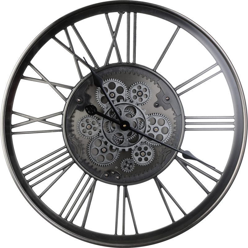 EGLO Wanduhr Kenema 55cm 425529 silber