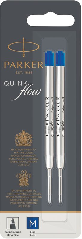PARKER Kugelschreibermine M 1950373 QUINKflow, 2Stk, blau