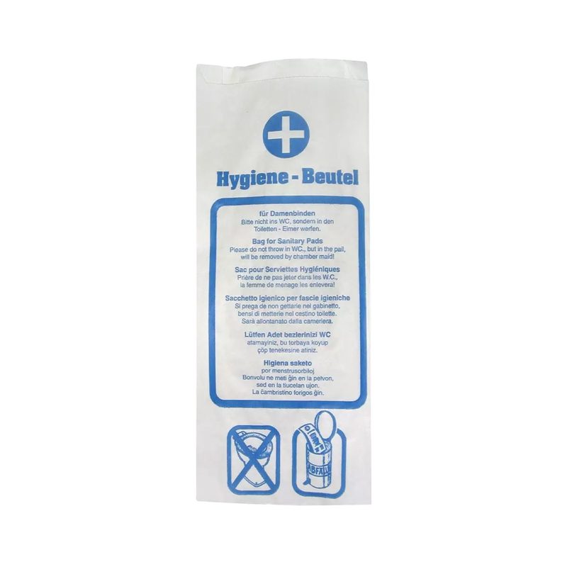 Ampri Papier Hygienebeutel weiss 12 x 5 x 29 cm 100 Stk.
