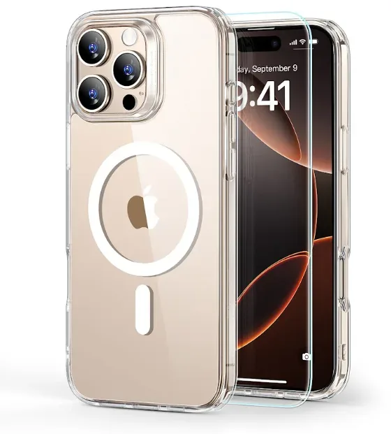 ESR Classic Hybrid Case MagSafe 1A79701 +Glass iPhone 16 Pro Max Cl.
