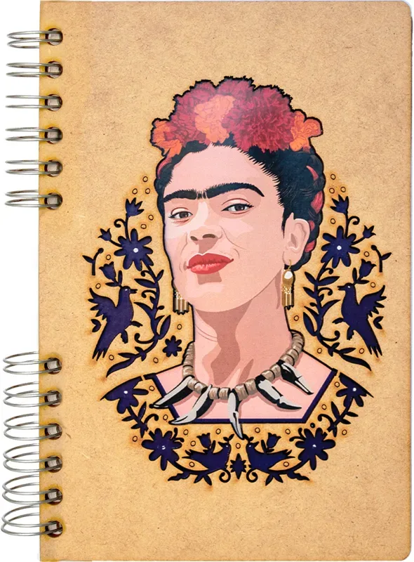 KOMONI Notizbuch Frida Kahlo A5 FRI-FACE5B blanko 90 Blatt