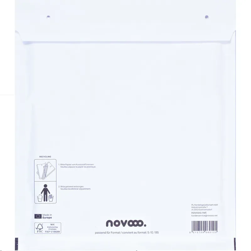 NOVOOO Luftpolstertasche Mix E-1712140 weiss, 220x265mm 100 St&uuml;ck