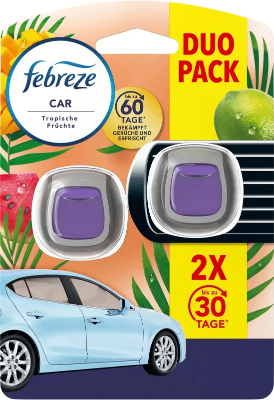FEBREZE Auto Lufterfrischer 972121 Tropische Fr&uuml;chte Duo