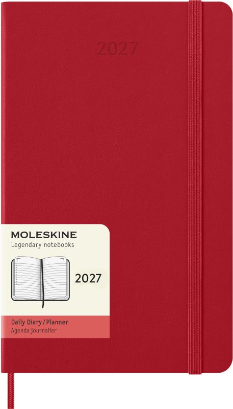 MOLESKINE Agenda Classic Large 2026 DHF212DC3Y26 1T/1S scharlachrot HC 13x21cm