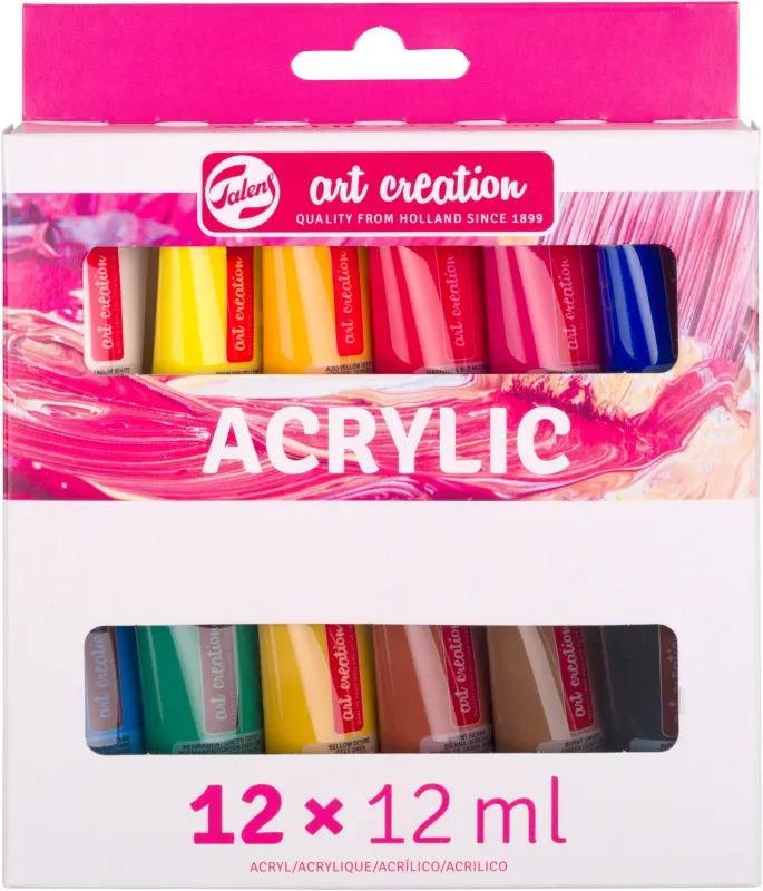 TALENS Acrylfarbe 12 x 12ml 9021812M Starterset