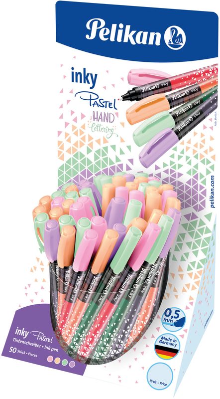 PELIKAN Display Tintenschreiber 605342 Inky Pastel 50 pcs.