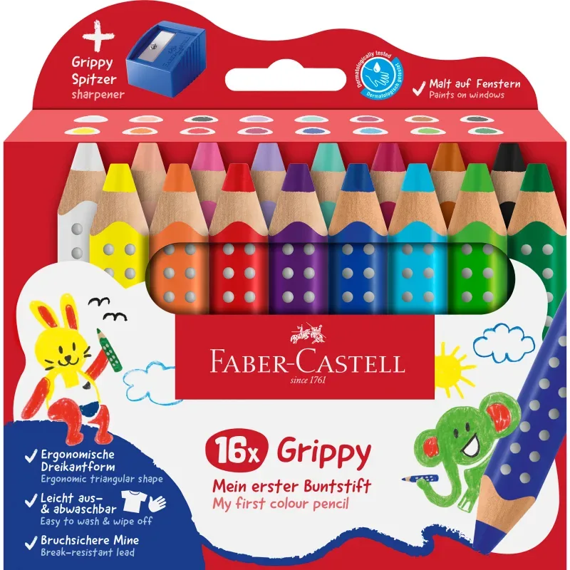 Faber-Castell - Farbstift Set, 5X16X16CM, Rot
