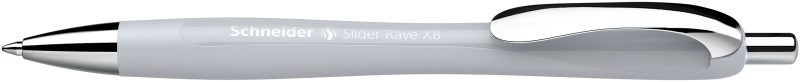 SCHNEIDER Kugelschreiber Slider Rave XB 132512 silbergrau,Trend Edition 0.7mm