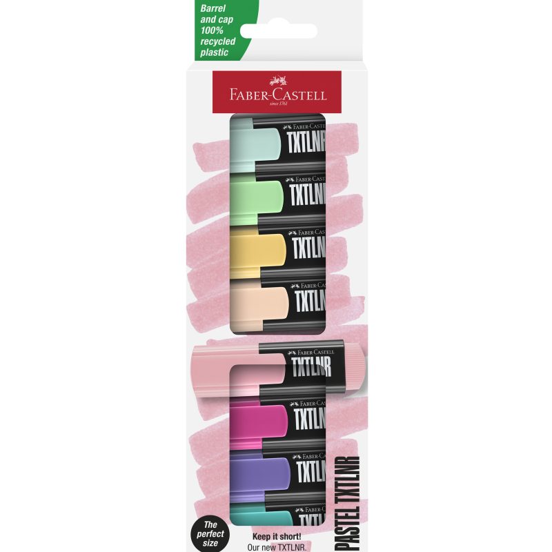 FABER-CASTELL Textmarker 154218 Pastell 8 St&uuml;ck