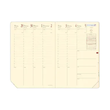 QUO-VADIS Ersatzinhalt Minis.Pre. 2026 286003Q 1W/2S Soho/Silk DE 16x24cm