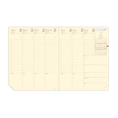 QUO-VADIS Ersatzinhalt PrePrest. 2026 287003Q 1W/2S Soho/Silk DE 21x27cm