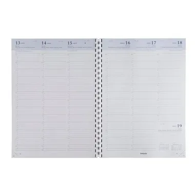 BREPOLS Agenda Omega 2026 0.030.9900 1W/2S Ersatz weiss 21x29cm