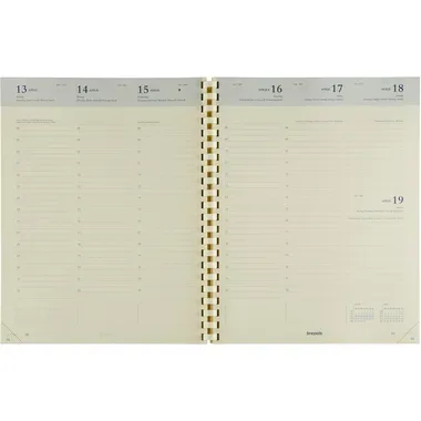 BREPOLS Agenda Concorde 2026 0.240.9900 1W/2S Ersatz chamois 21x27cm