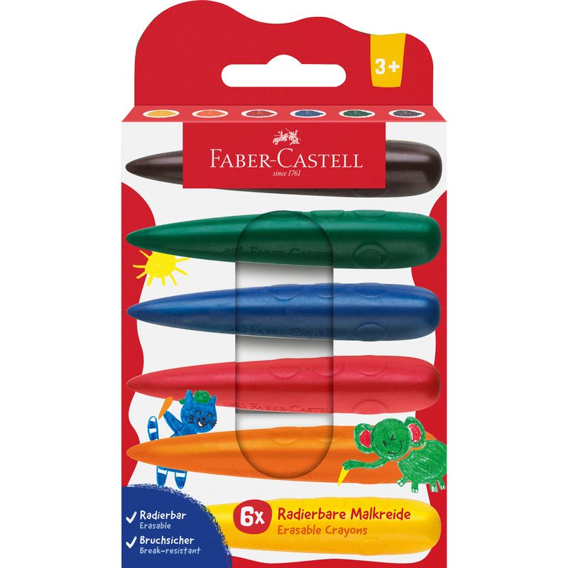 FABER-CASTELL Fingermalfarben 120409 6 Farben