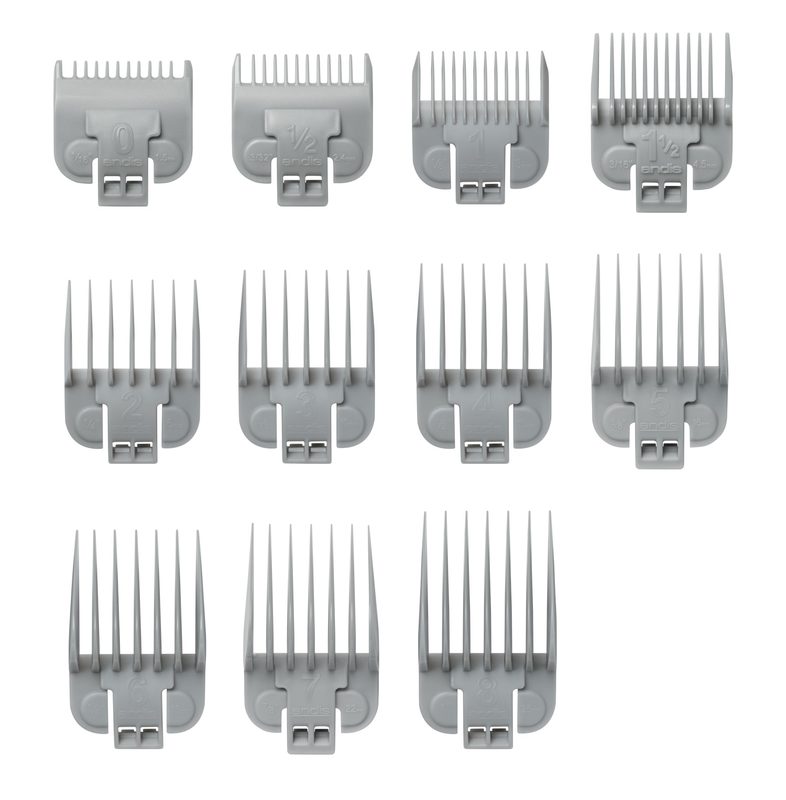 Andis Aufsteckkamm-Set Snap-On f&uuml;r AAC-1, LCL, MTC Silber