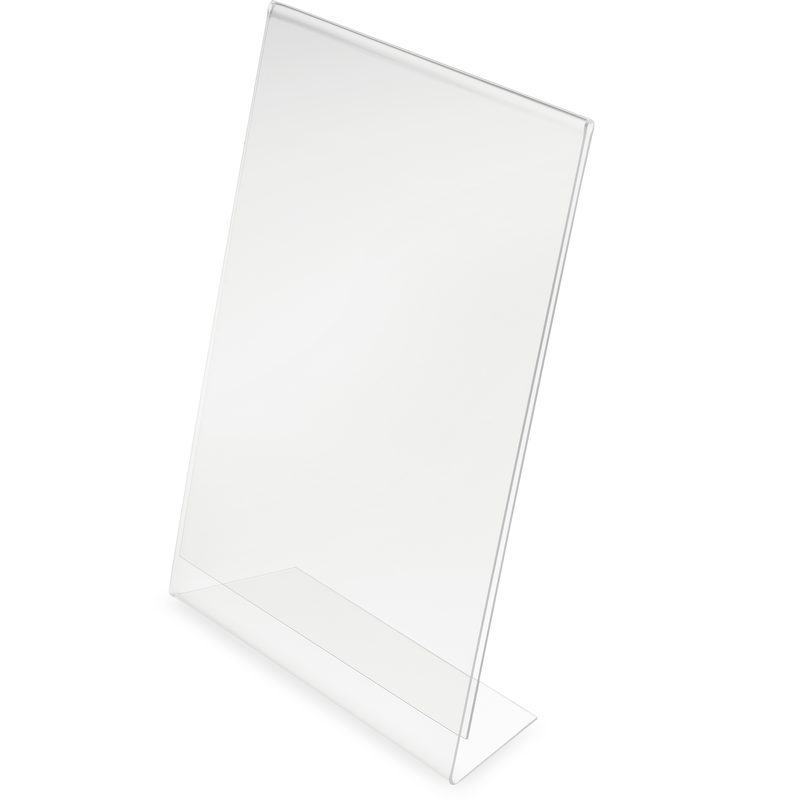 MAGNETOPLAN Tischaufsteller Acryl A4 43103 schr&auml;g, hoch