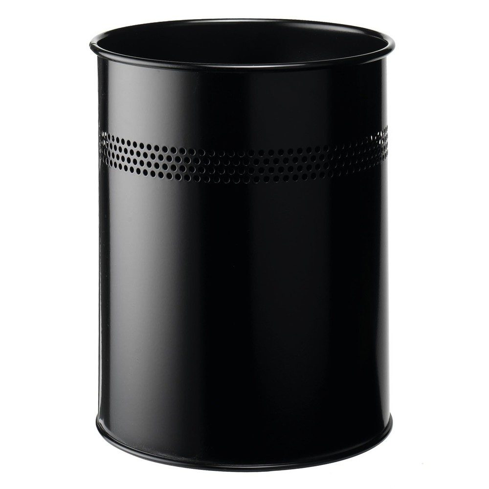 DURABLE Papierkorb perforiert 330001 schwarz