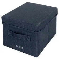 LEITZ Aufbewahrungsbox mit Deckel 6146-00-89 samtgrau 2 St&uuml;ck 19x16x28.5cm