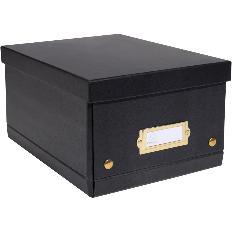 EXACOMPTA Aufbewahrungsbox Neo Deco A5+ 62251E schwarz 20x26x15cm
