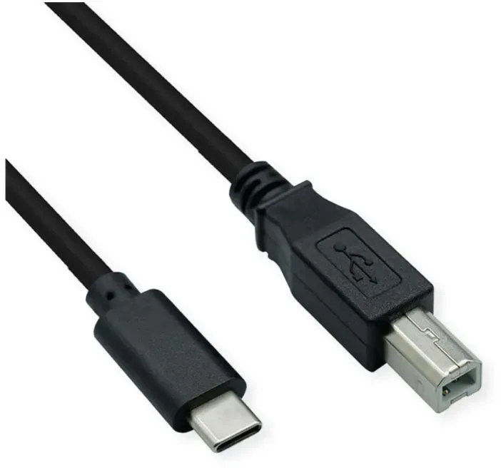 SCHOENENBERGER - Adapterkabel, Cable USB-C to USB-Printer, 1.8M, Black